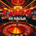 Experience high-stakes excitement as you tải hitclub at a luxurious casino, with vibrant tables and poker chips.