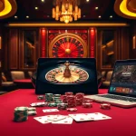Experience thrilling gameplay at https://okfunax.com/ with colorful cards and chips on a vibrant casino table.