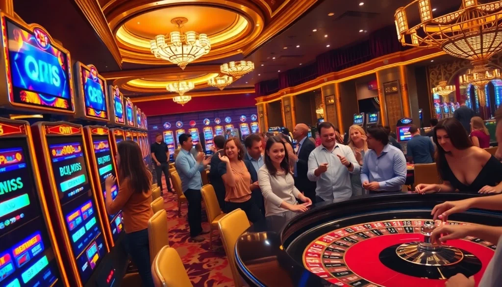 Experience the thrill of slot qris payments in a luxurious casino environment.