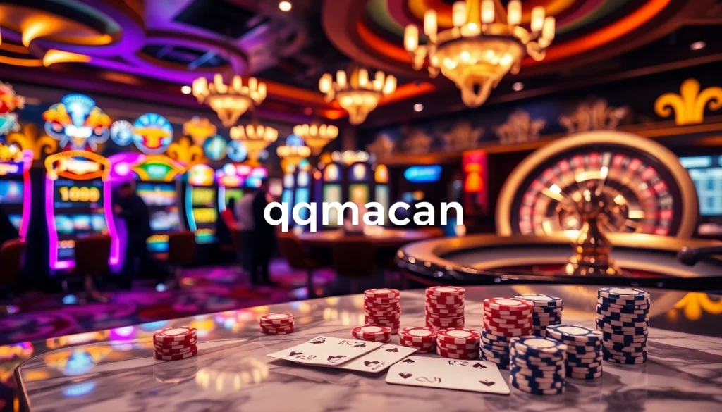 Experience the thrill of gaming at qqmacan with vibrant slot machines and exciting gameplay.
