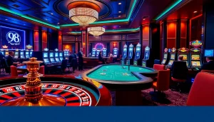 Experience the thrill of winning at 98Win with vibrant casino games and professional dealers.