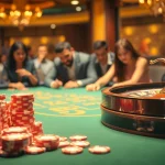 Experience thrilling gambling moments with pahala4d at an upscale casino table featuring poker chips.