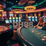Play your cards right at DH88's vibrant poker table with luxury vibes.