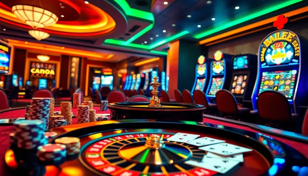 Experience the excitement of gambling at a luxurious casino table featuring dn88 poker chips and cards.