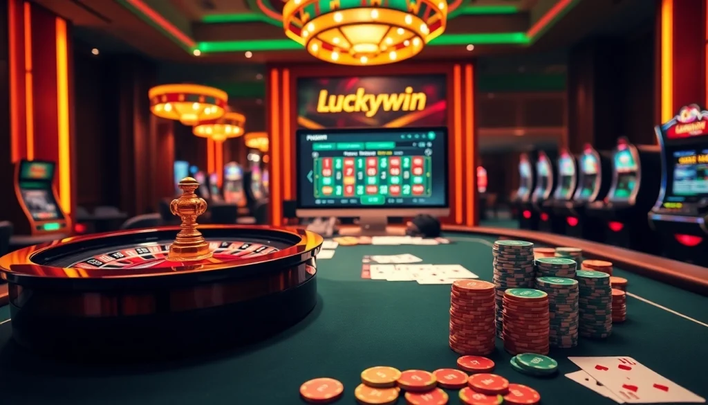 Experience the thrilling world of gambling at https://luckywin.name with high-stakes poker and vibrant casino atmosphere.