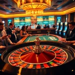 Experience the excitement of betting at http://8kbetsg.com with a vibrant roulette table and enthusiastic players.