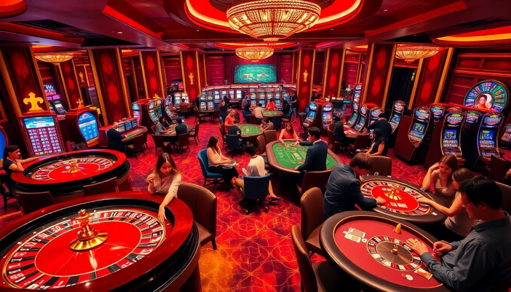 Experience the excitement at king88 casino with vibrant tables and engaged players.