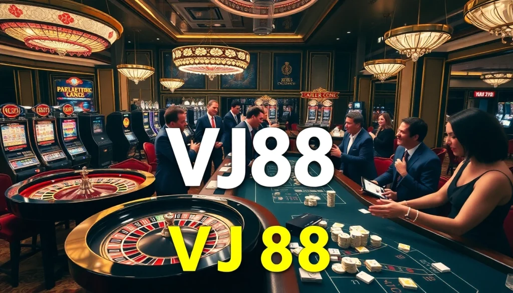 Experience the excitement of VJ88 casino gaming with dynamic action at roulette and dice games.