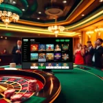 RR88 casino excitement with players engaging in vibrant games, showcasing luxury and charm.