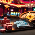 Experience high-stakes action at xin88 com's vibrant casino table and slot machines.