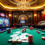 Experience thrilling gameplay with the luxurious atmosphere of https://www.66slots8.com/ alongside poker chips and a slot machine.
