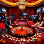 Man88 casino scene showcasing players at a roulette table, embodying excitement and luxury.