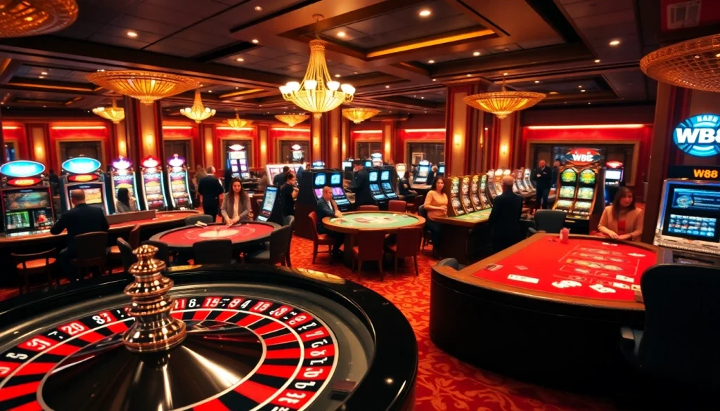 Experience the thrill of W88 casino gaming with lively tables and professional dealers.