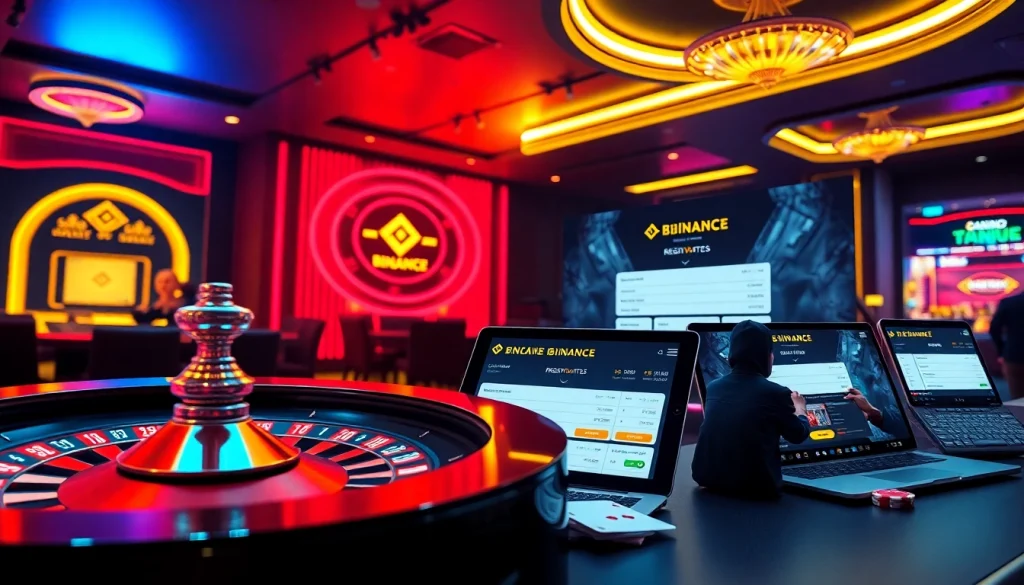 Engaging with 바이낸스 회원가입 on vibrant online gambling platforms filled with excitement.