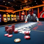 Experience thrilling gameplay at 8kbet with vibrant casino tables and exciting slot machines.