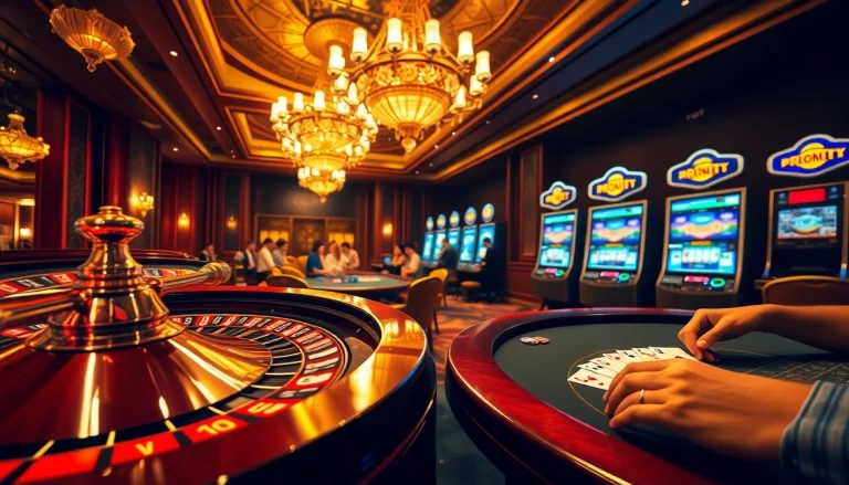 Players experiencing excitement in a vibrant casino ambiance featuring https://www.6l777.club/ roulette and poker.