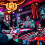 Experience thrilling gameplay at Helloo88's luxurious casino table.
