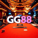 Players enjoying an exhilarating game at GG88 casino with poker chips and cards on the table.