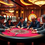 Exciting gaming experience at TOPCLUB casino featuring poker, roulette, and slot machines.