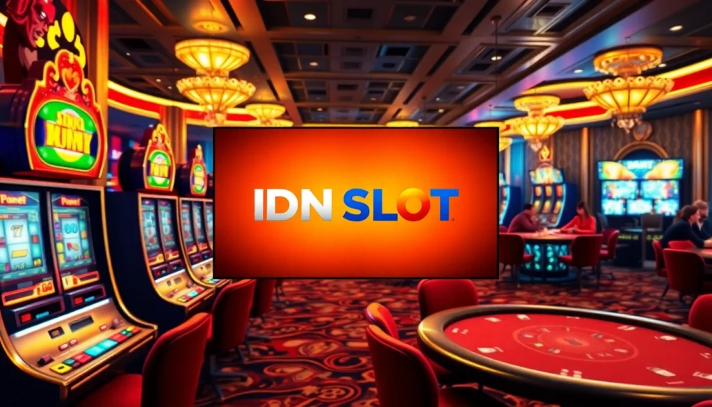 Experience thrilling gameplay with IDNSLOT at a luxurious online casino.