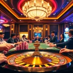 Engage in thrilling gameplay at DU88's high-stakes casino atmosphere with vibrant tables and excitement.