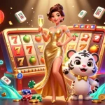 Experience เว็บสล็อตตรง excitement with a glamorous casino scene featuring a winning streak.