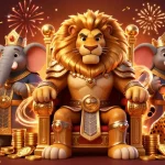 Spin slots and win big with U2 Malaysia, featuring a lion king and festive gameplay elements.