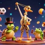 Experience thrilling action with game go88 as characters engage in vibrant casino festivities.