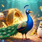 Putar slot online di dunia nyata dengan peacock berkilau dan burung kolibri.